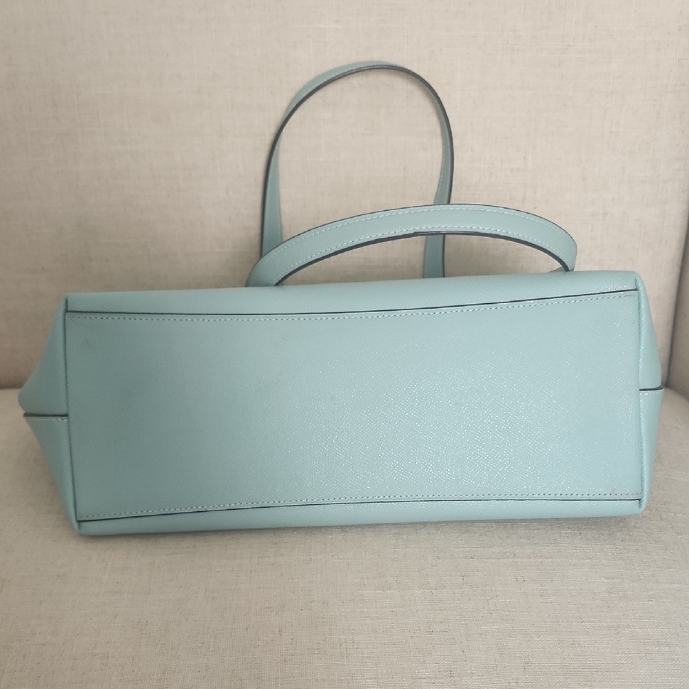 Coach Seafoam Leather Tote - Picture 3 of 8